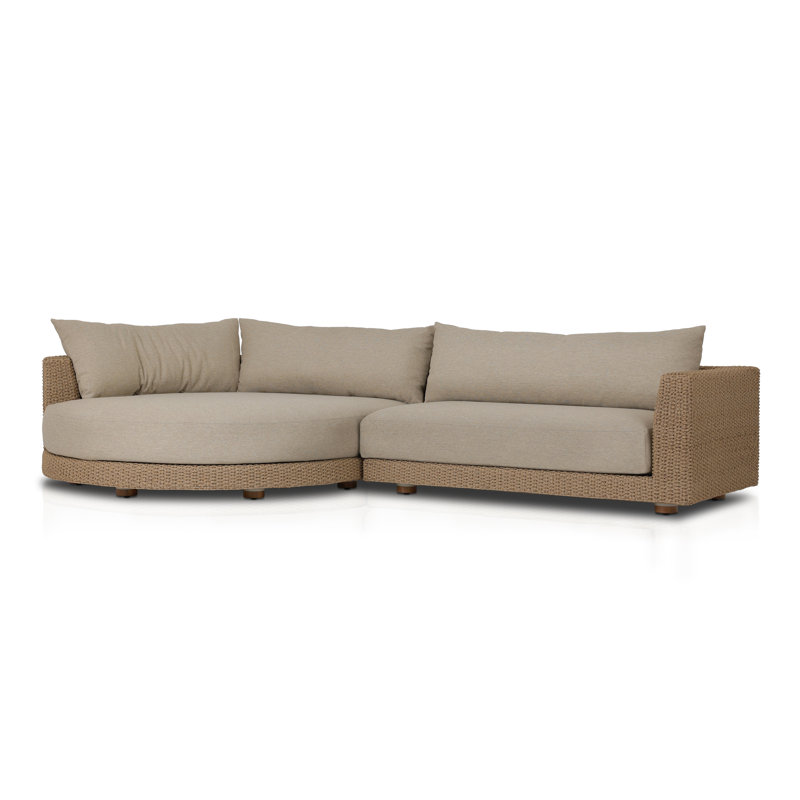 Canapé modulaire pour terrasse 133,5 po Marnier, Orienté à gauche (vu de face)