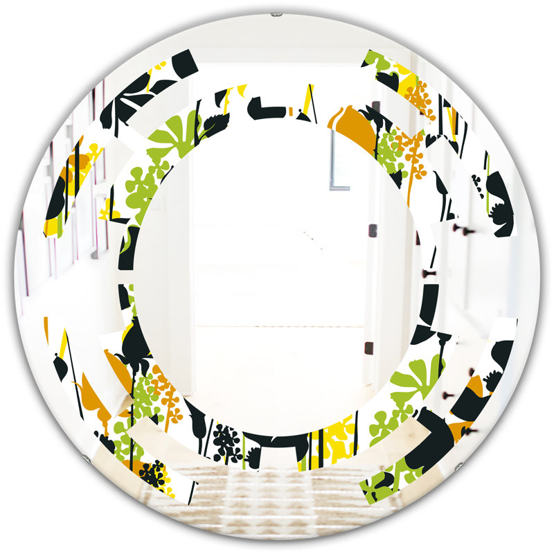Miroir mural Space Summer Meadow Silhouettes, 31,5 po x 31,5 po