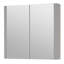 Armoire à pharmacie murale avec miroir et 2 tablettes Korecky W H 32 po H gris anthracite-2137726316-2137726304