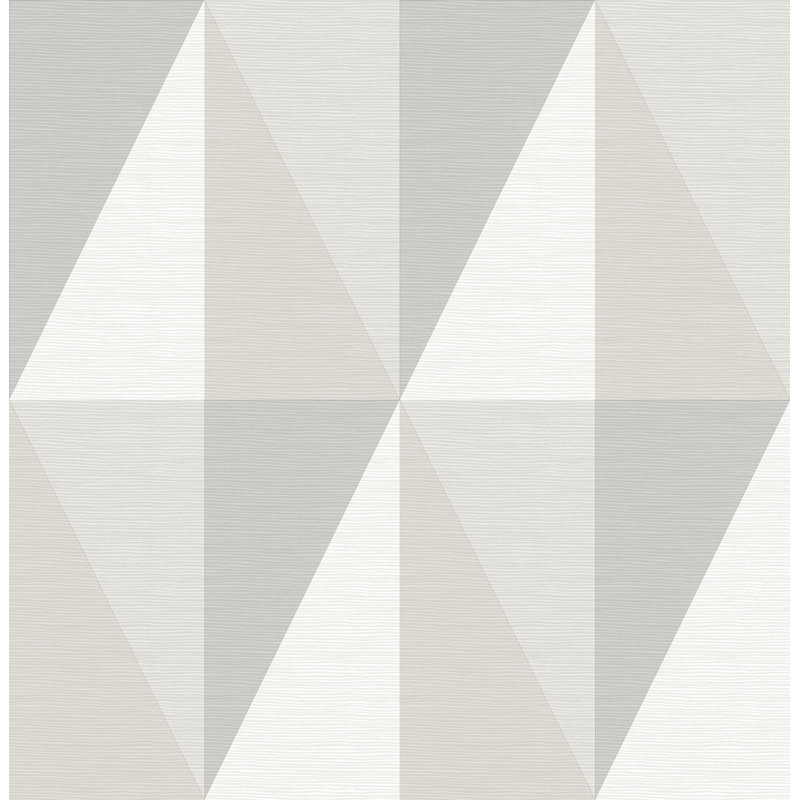 Rouleau de papier peint L 33 pi x l 20,5 po Anjali, Gris