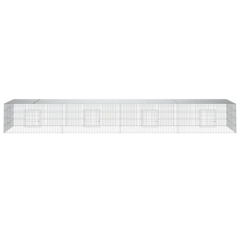 Cage à lapin en fer galvanisé, H 21,7 po x l 43,3 po x P 43,3 po