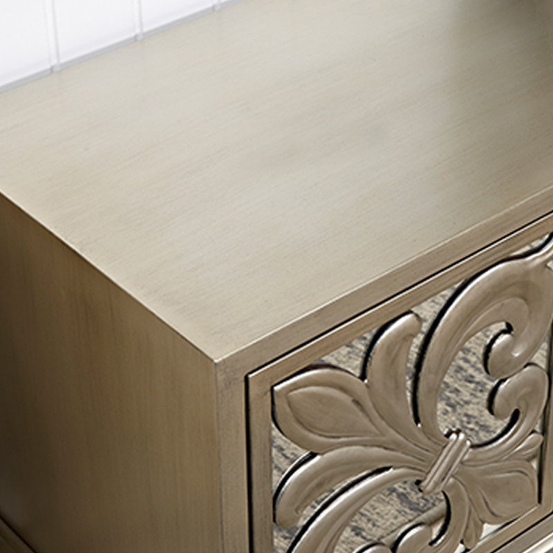 Meuble télé et table basse en miroir de style américain