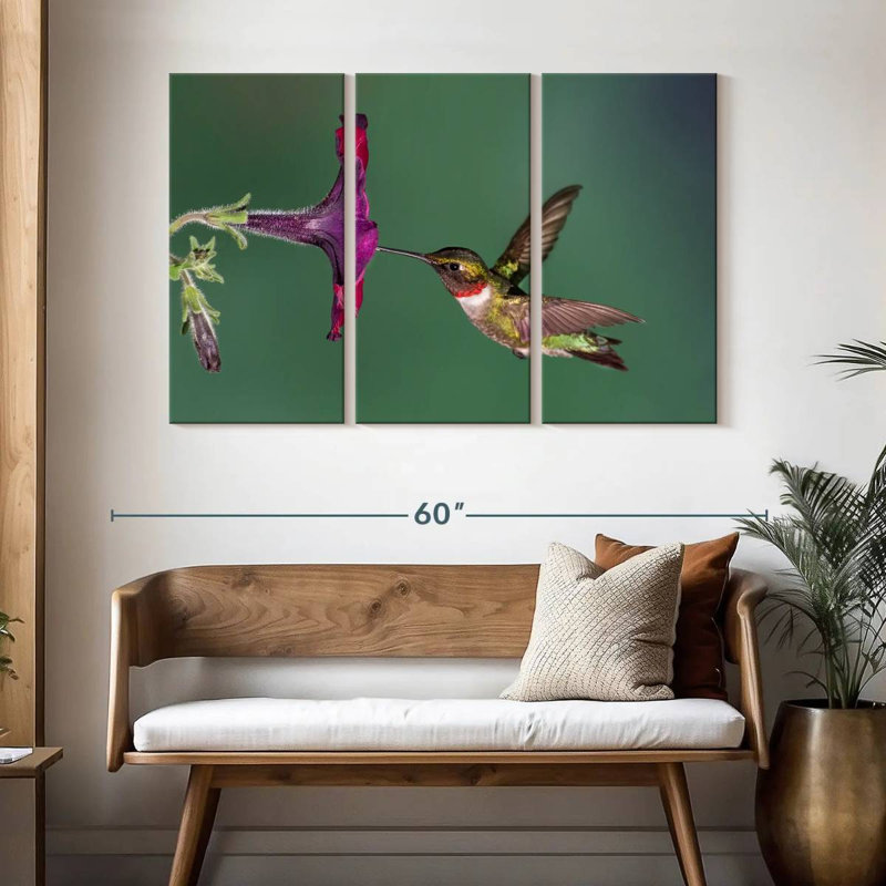Brampt Nectar Sucking Hummingbird, 32" H x 50" W