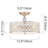3-light Crystal Modern Semi Flush Mount