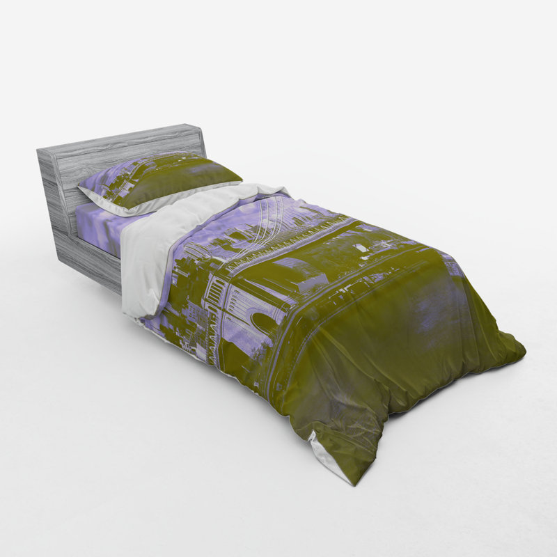 Modern & Contemporary Polyester Duvet Cover, Twin Duvet Cover + 2 Additional Pieces