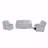 White Glider With Recliner Function With Led Light