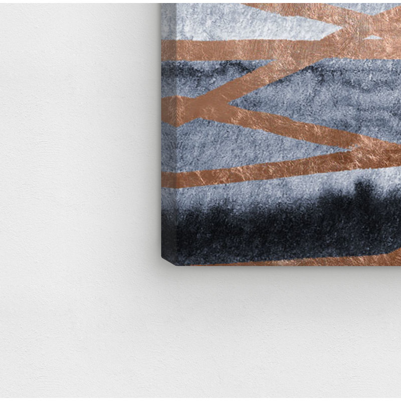 Bronze Ways by Oliver Gal - Wrapped Canvas Print, 25.4cm H x 38.1cm W