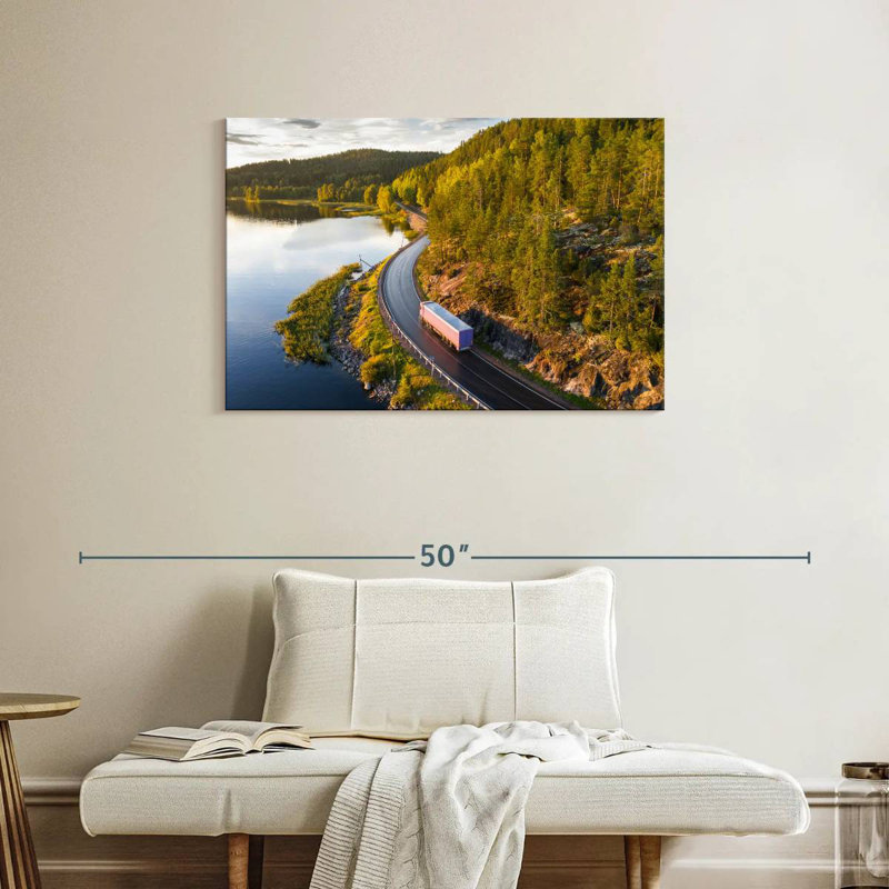 Mehar Lakeside Truck Journey, 24" H x 36" W