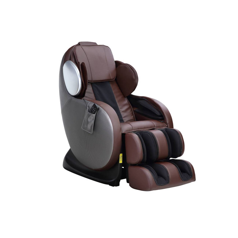 Fauteuil de massage en cuir synthétique Pacari, Chocolat