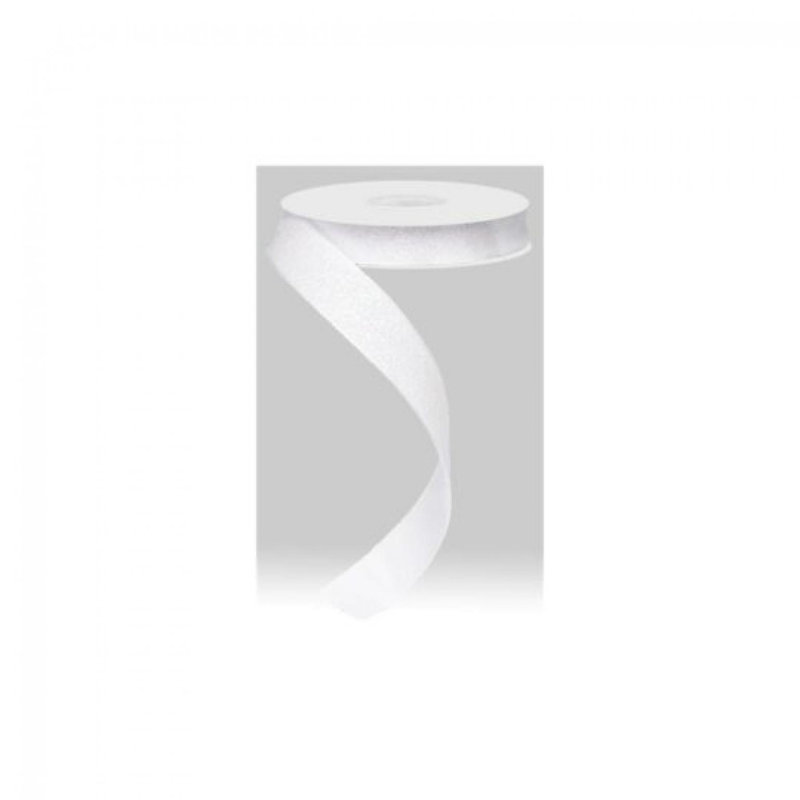 Ruban de satin scintillant, Blanc irridescent