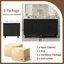 Rangement en bois aggloméré noir moderne