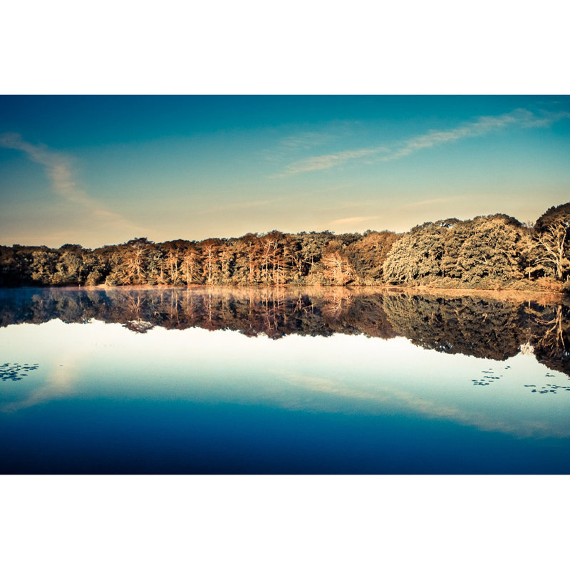 Hampton Pond Print by Francis Augustine, Paper, 38" H x 57" W x 0.1" D, No Mat