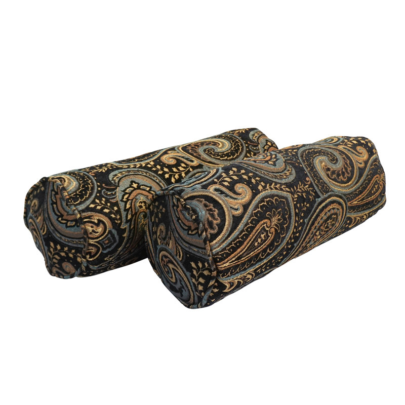 Jacquard Chenille Collection Paisley Chenille Reversible Throw Pillow