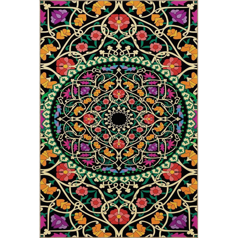 Tapis décoratif lavable à la machine, Rectangle 2'6" x 4'11" Rug Pad Included