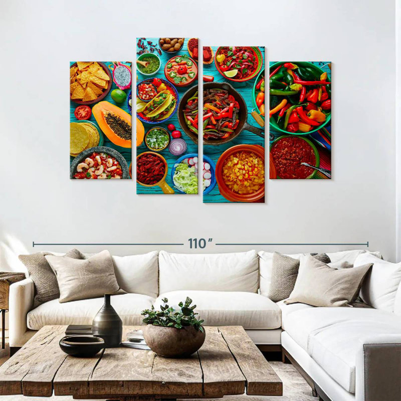 Yarlin Mexican Food Mix, 54" H x 84" W