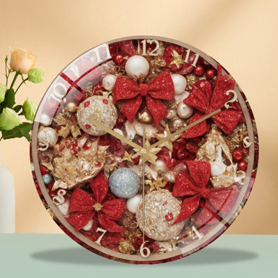 Horloge murale de Noël 12 po