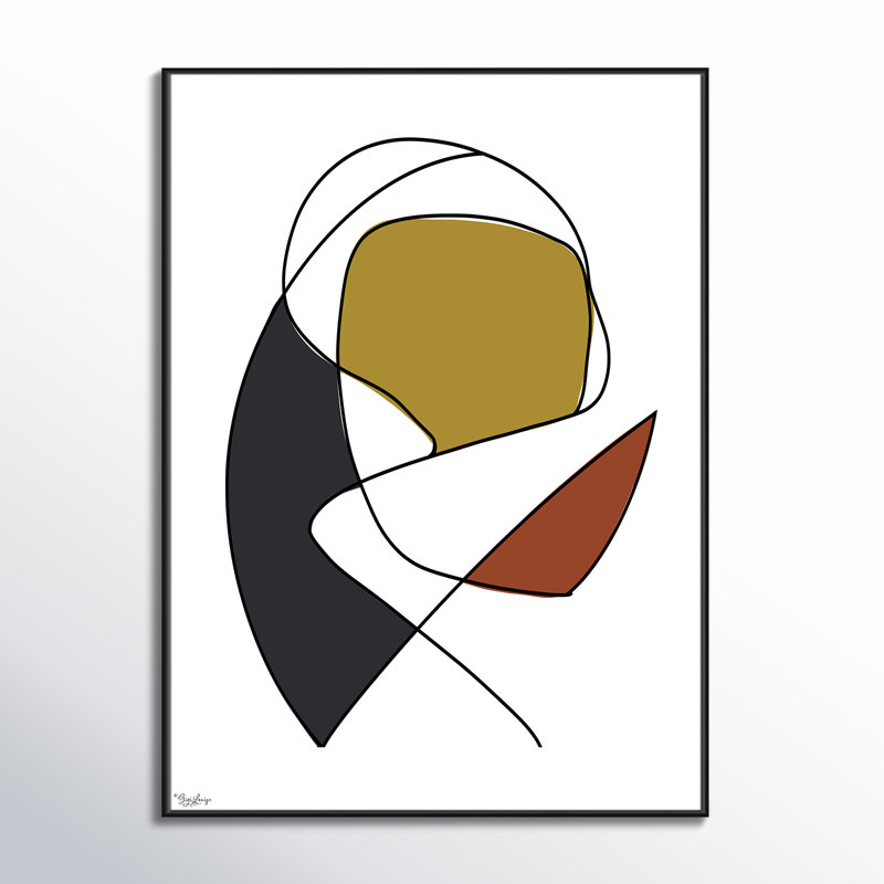 Abstract Tribeca 3, 61.5" H x 41.5" W x 2" D, Black