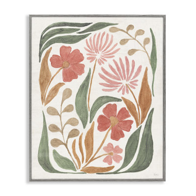 Motif floral abstrait, estampe numérique par Véronique Charron