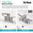 KRAUS Indy Centerset Bathroom Faucet With 2 Handles, Pop Up Drain And Supply Lines-107426068