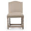Aria Upholstered Stool with Solid Wood Frame