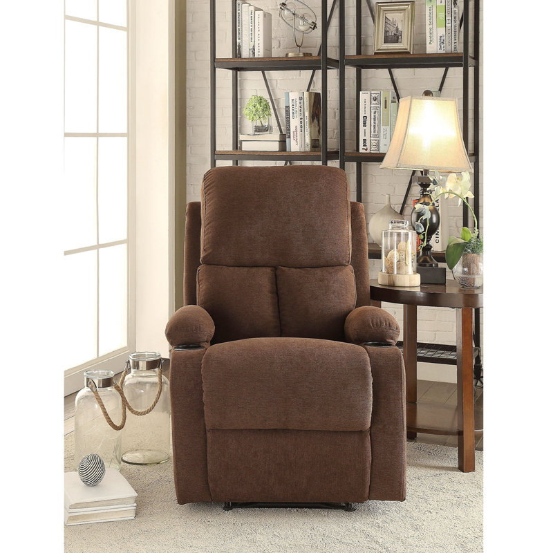 Fauteuil inclinable en microfibre polie