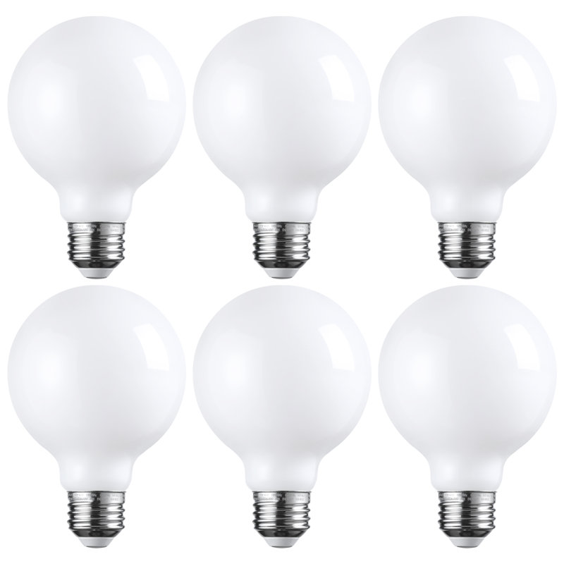 Ampoules DEL 4,5 W G25, blanc doux à intensité variable (60 W éqv.), Culot E26 / moyen (standard), 4 000 K