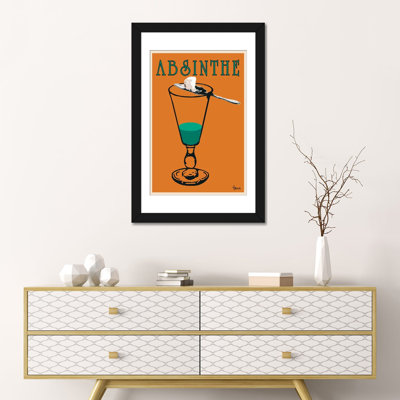 « absinthe », impression sur toile