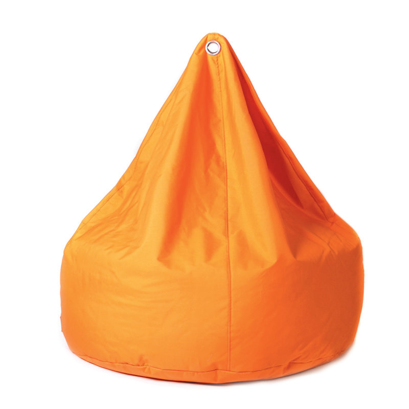 Polyester Outdoor Friendly Classic Bean Bag, Orange 100% Polyester