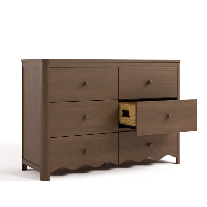 Casablanca 6-Drawer Double Dresser, Hazelnut