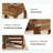 31.5" Solid Wood Square Coffee Table