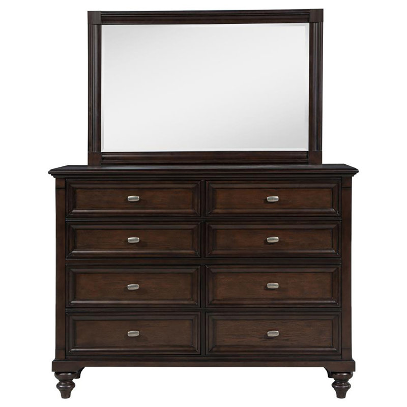 Commode 8 tiroirs avec miroir Giorgios