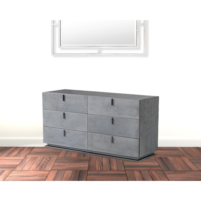 Commode double 6 tiroirs l 59 po