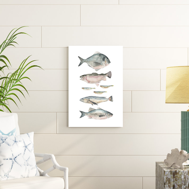 Composition du poisson II, H 30 po x l 20 po x P 1 po