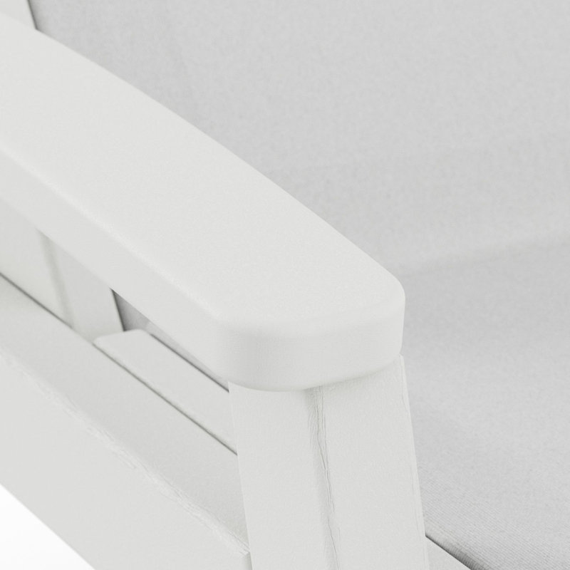 Chaise longue POLYWOOD Coastal, Blanc, Blanc