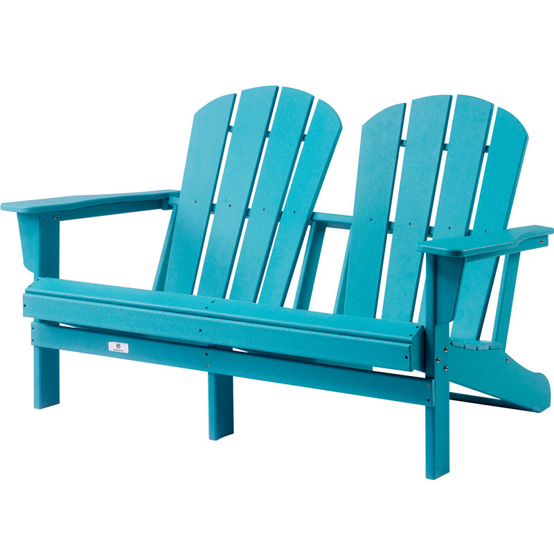 Chaise Adirondack en plastique, Bleu