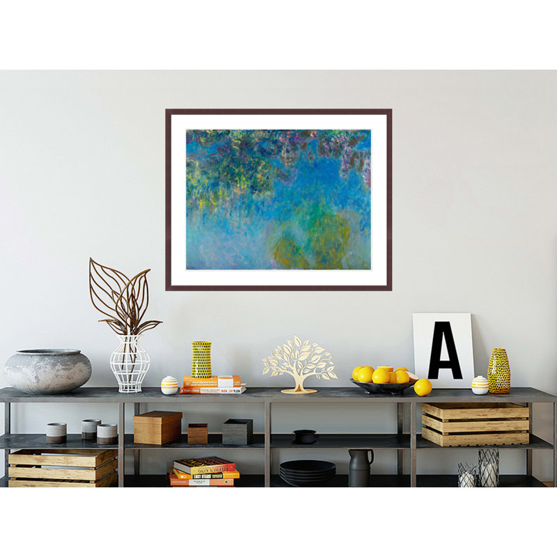 «Wisteria» par Claude Monet, impression giclée encadrée, H 33,25 po x l 41,5 po