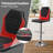 Modern Racing Style Bar Stools Adjustable Swivel Barstools, Counter Height Chairs Seat with Footrest-196024398