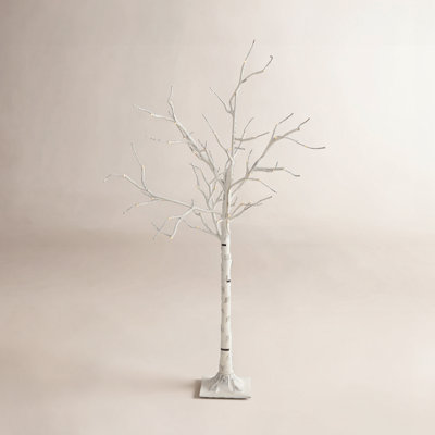 Indoor and Outdoor LED Birch Tree on Metal Base