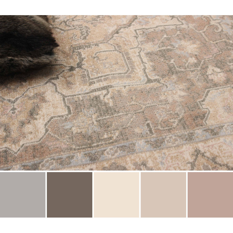 Ashby Tan Rug, Rectangle 5' x 8'