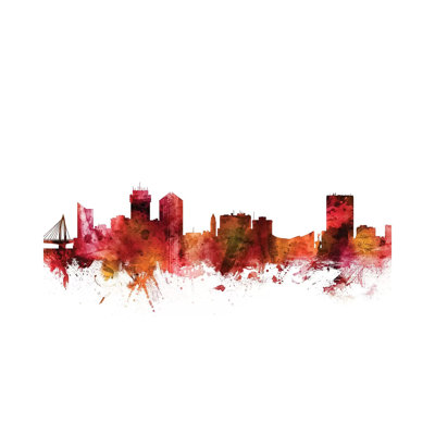 Wichita, Kansas Skyline by Michael Tompsett - Wrapped Canvas Gallery-Wrapped Canvas Giclée