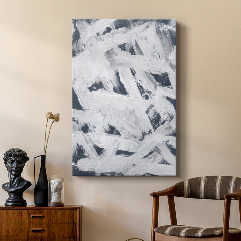 «Diving Into Indigo II» - galerie sur mesure Cavas, H 48 po x l 32 po