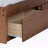 Gagliardi Platform Storage, Built-in Drawers, Full Bed, Walnut 57.20'' W X 77.70'' L X 13.00'' H-811815160