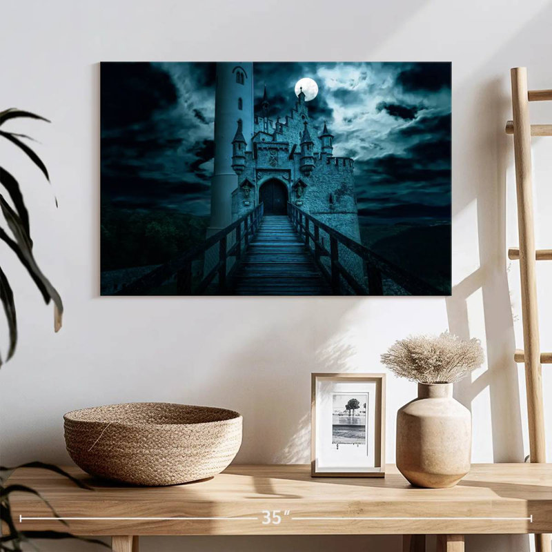 Hitzel Eerie Lichtenstein Castle, 16" H x 24" W