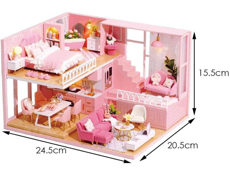 Miniature Wizardi Roombox Kit - Romantic Story Dollhouse Kit