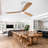 Hot Sales 60 Inch Modern Ceiling Fan With 3 Color Dimmable 3 Solide Wood Blades Remote Control Reversible DC Motor With Led Light-121071350-121071349-121071353