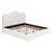 Low-Profile Upholstered Platform Bed With Headboard