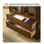 Bibliothèque en bois d'hévéa