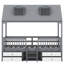 Structure de lit simple en bois, gris-1046917584