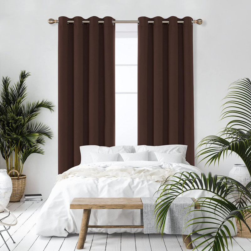 Blackout Curtain Pair, 55cm Width x 290cm Drop