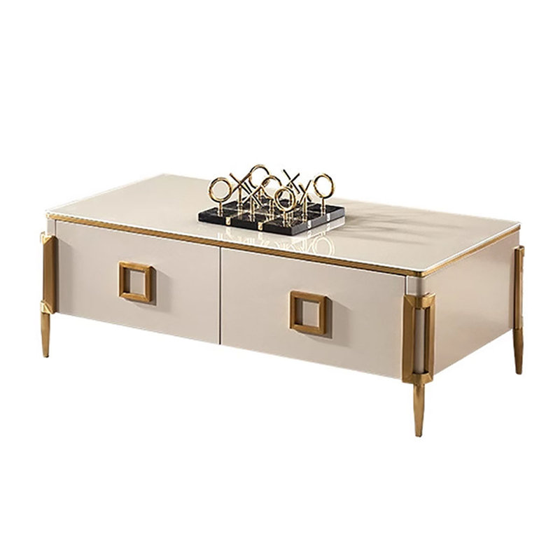 Glass Top Single Coffee Table